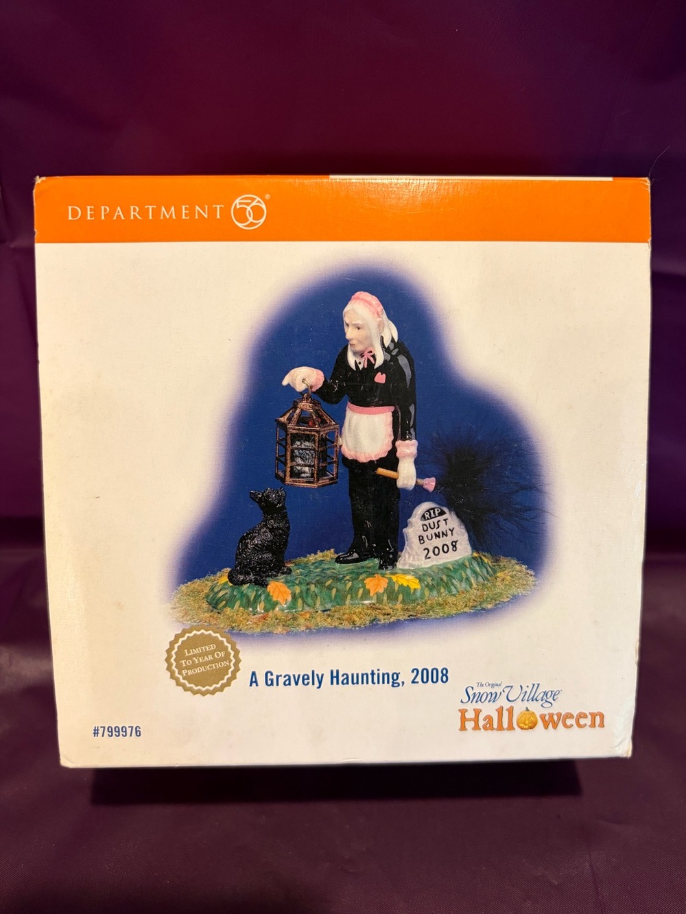 Dept 56 Snow Village Halloween "A Gravely Haunting" 2008 Figurine #799976 RETIRE